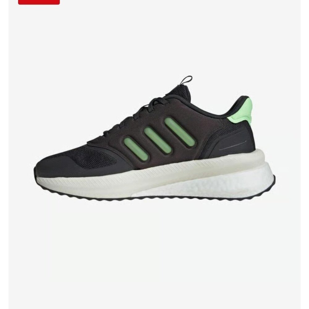 Adidas X PLR Boost Mens Trainers Running Shoe Size 8.5 Jet Black Green ID0423